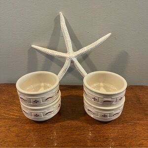 Longaberger Woven Traditions Custard Cups Bowls 4